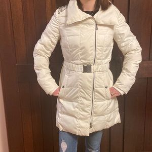 Sam Edelman Off White Puffer Coat